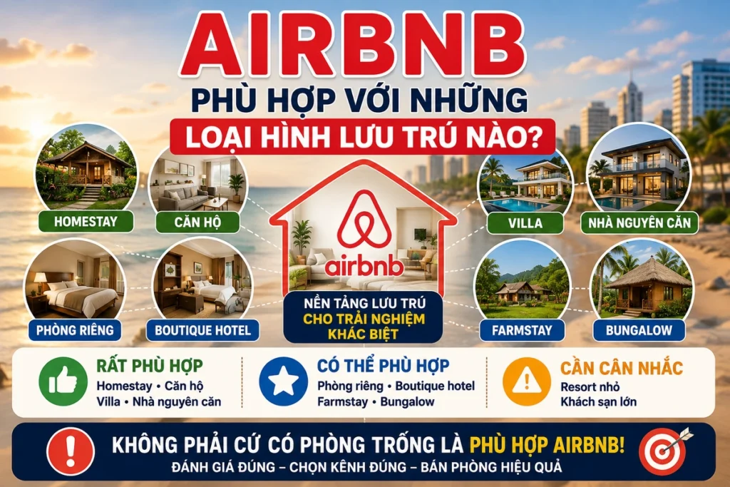 Airbnb phù hợp với những loại hình lưu trú nào