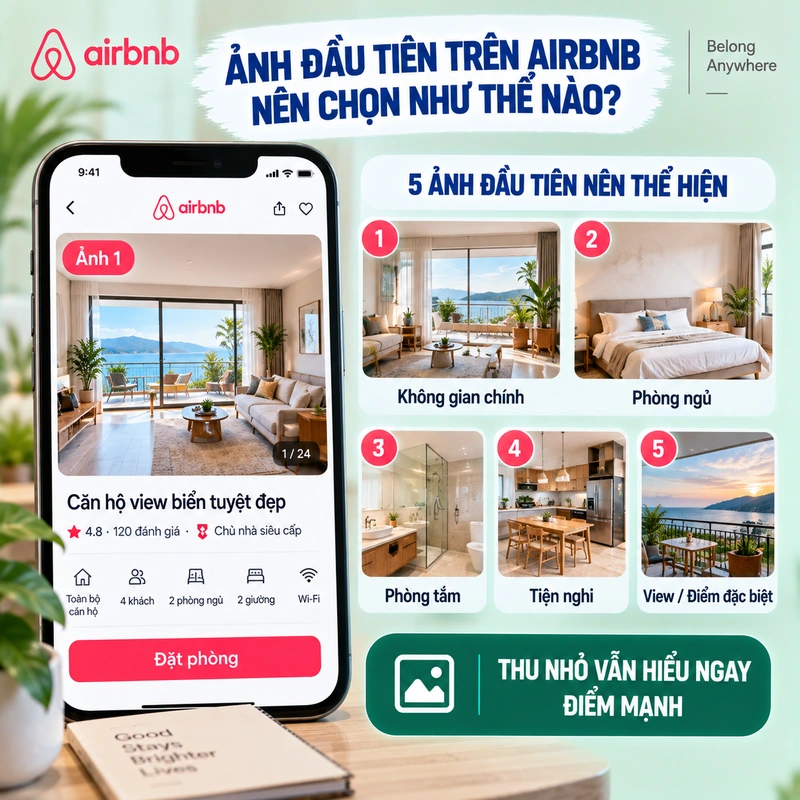 Ảnh Đầu Tiên Trên Airbnb Nên Chọn Như Thế Nào