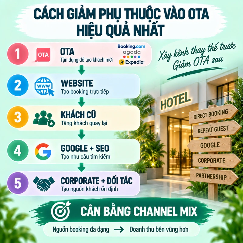 Cách Giảm Phụ Thuộc Vào OTA Hiệu Quả Nhất