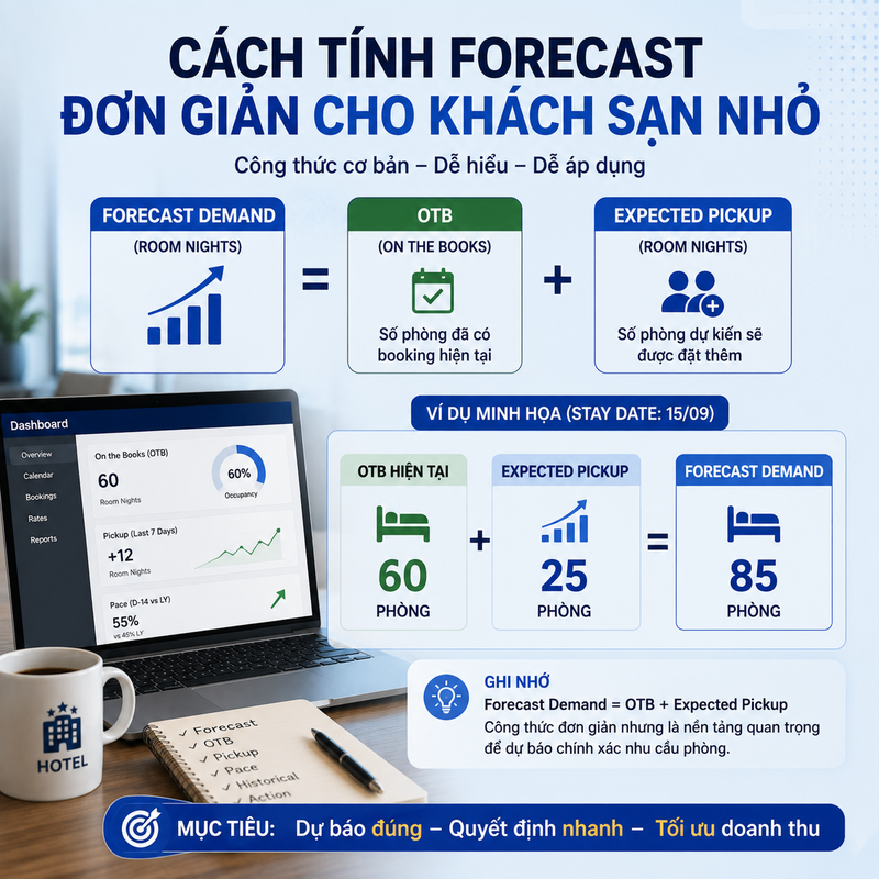 Cách Tính Forecast Đơn Giản Cho Khách Sạn Nhỏ