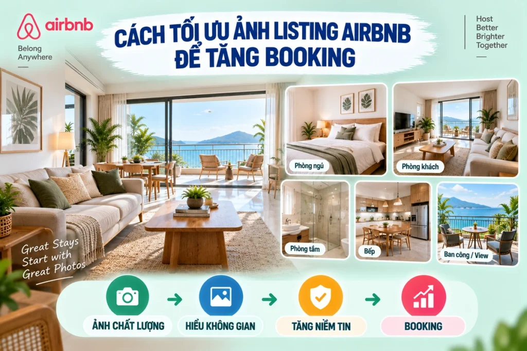 Cách Tối Ưu Ảnh Listing Airbnb Để Tăng Booking