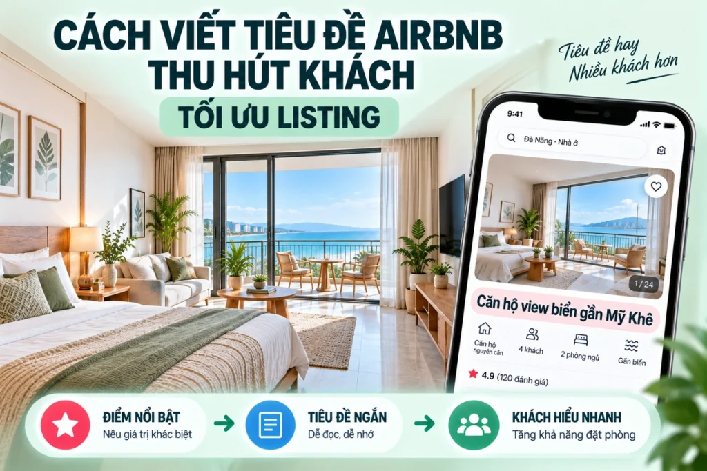 Cách Viết Tiêu Đề Airbnb Thu Hút Khách Tối Ưu Listing