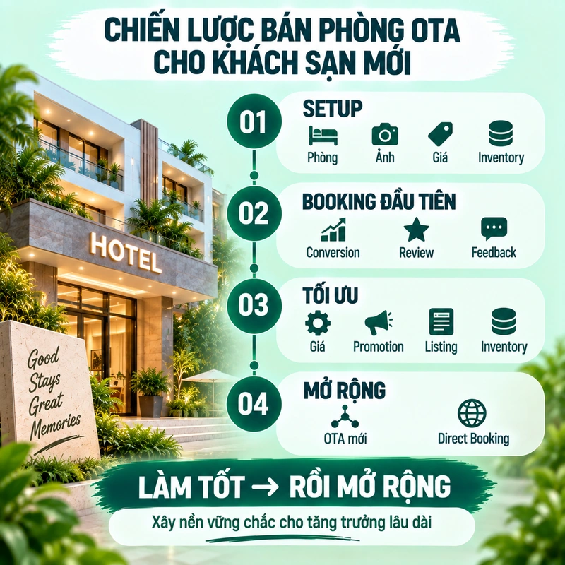 Chiến Lược Bán Phòng OTA Cho Khách Sạn Mới