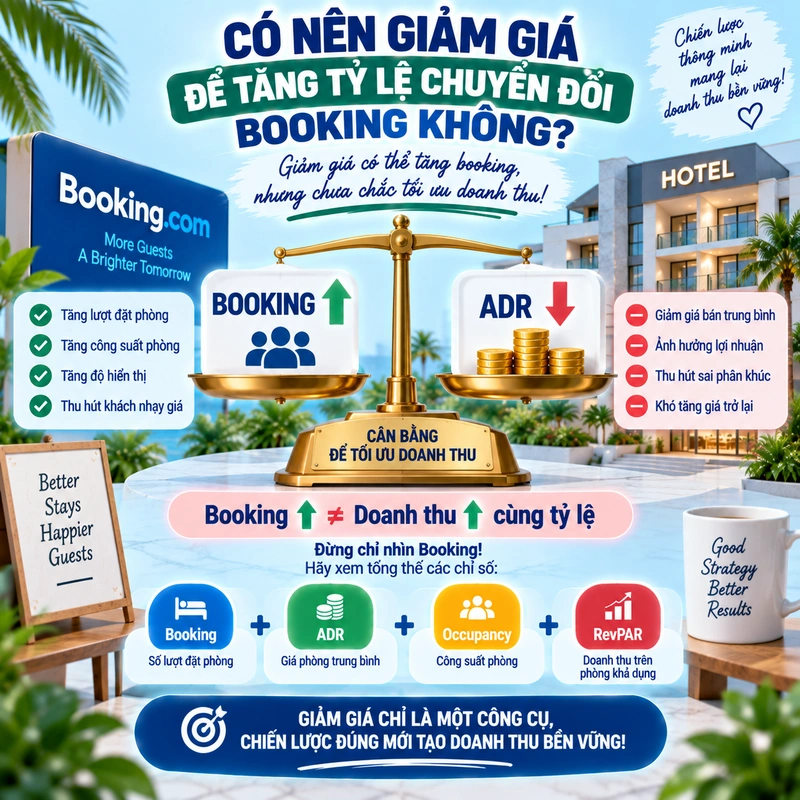 Có Nên Giảm Giá Để Tăng Tỷ Lệ Chuyển Đổi Booking Không