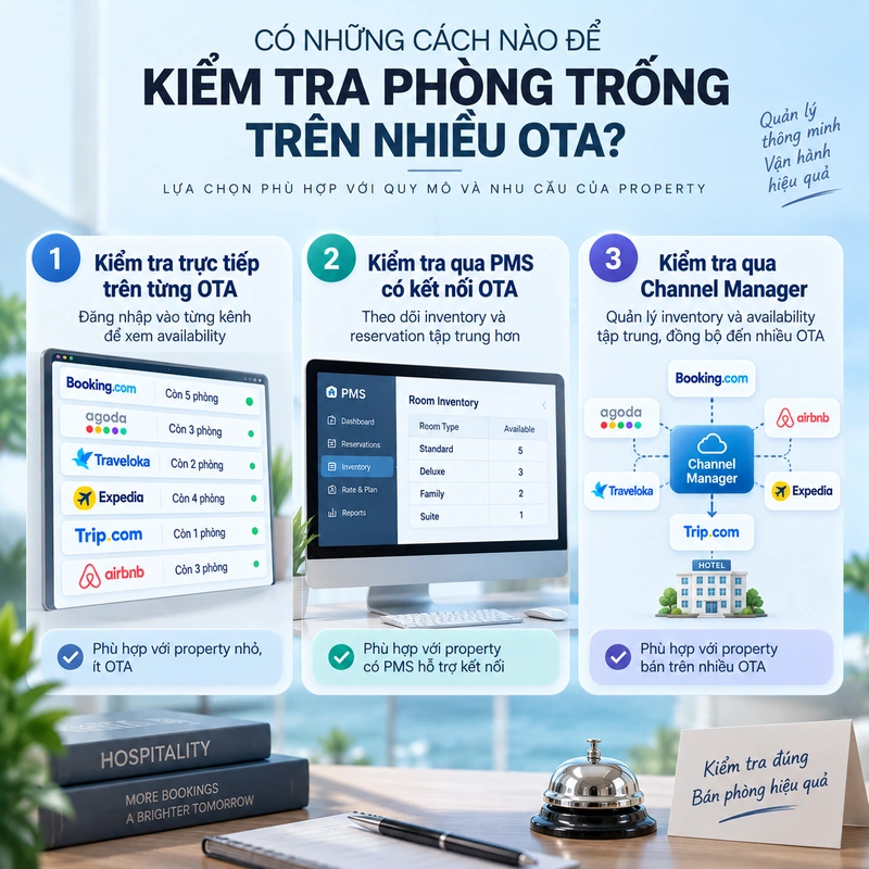 Có Những Cách Nào Để Kiểm Tra Phòng Trống Trên Nhiều OTA