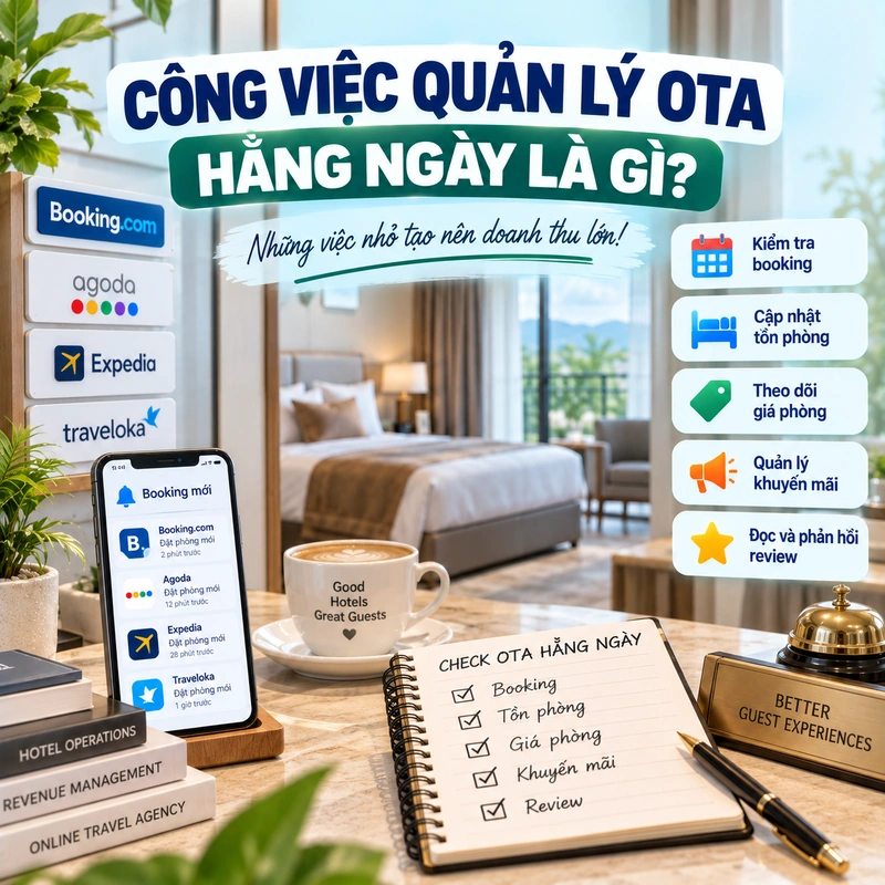 Công Việc Quản Lý OTA Hằng Ngày Là Gì