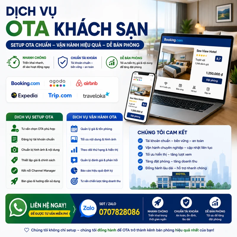 Dịch vụ OTA khách sạn