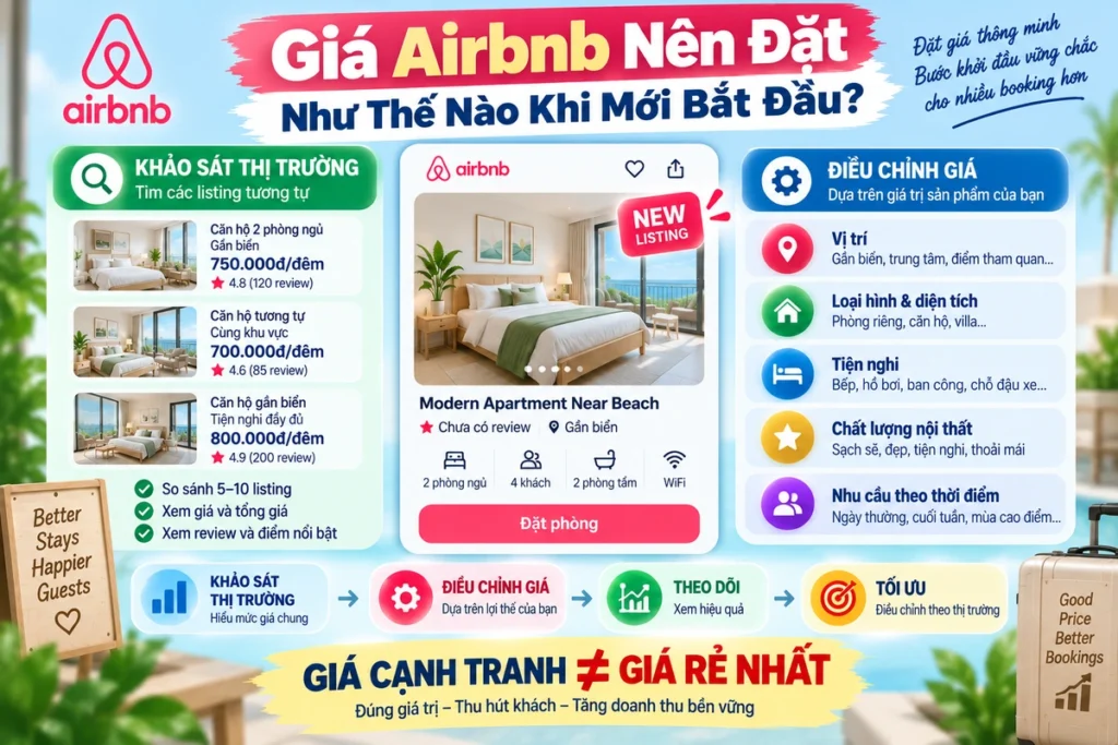 Giá Airbnb Nên Đặt Như Thế Nào Khi Mới Bắt Đầu