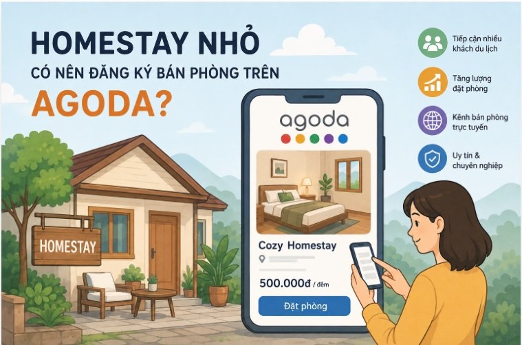 Homestay nhỏ kinh doanh agoda