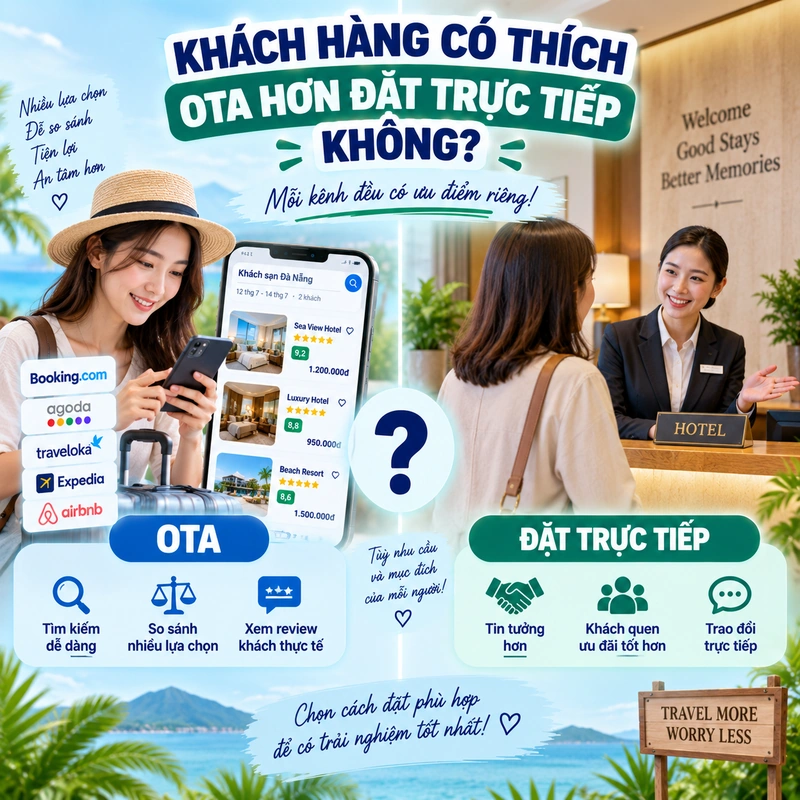 Khách Hàng Có Thích OTA Hơn Đặt Trực Tiếp Không