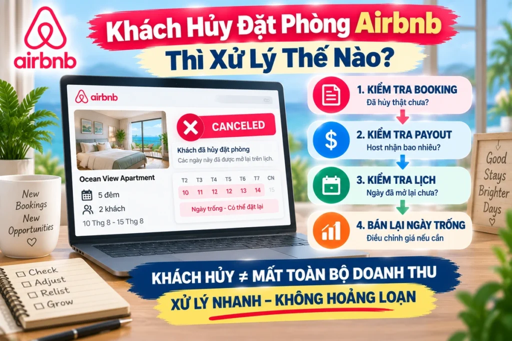 Khách Hủy Đặt Phòng Airbnb Thì Xử Lý Thế Nào