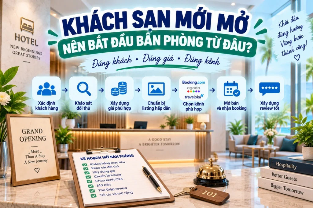 Khách Sạn Mới Mở Nên Bắt Đầu Bán Phòng Từ Đâu