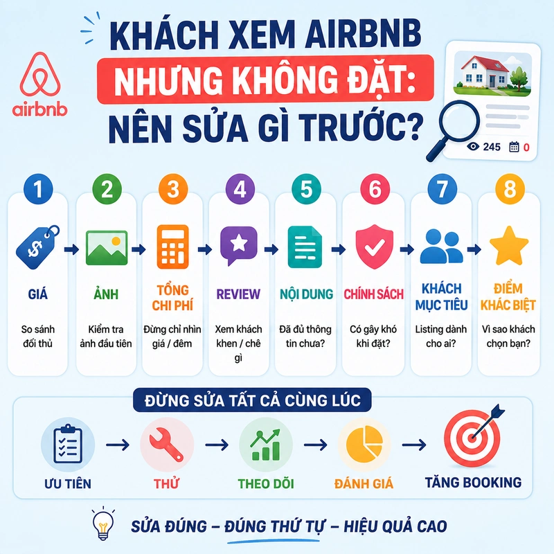 Khách Xem Airbnb Nhưng Không Đặt