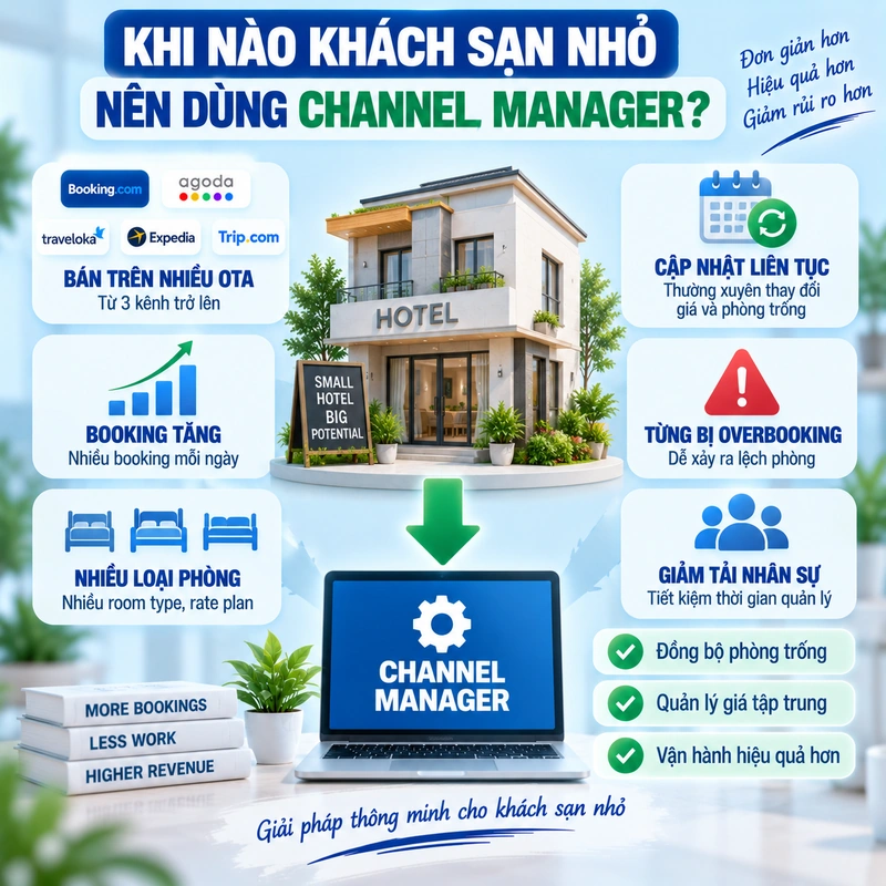 Khi Nào Khách Sạn Nhỏ Nên Dùng Channel Manager