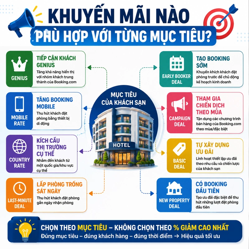 Khuyến mãi nào phù hợp với từng mục tiêu