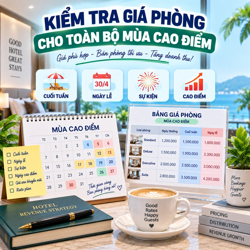 Kiểm Tra Giá Phòng Cho Toàn Bộ Mùa Cao Điểm