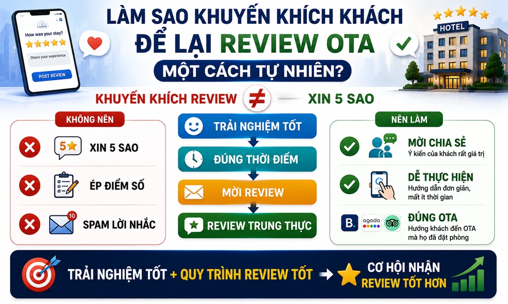 Làm Sao Khuyến Khích Khách Để Lại Review Trên OTA