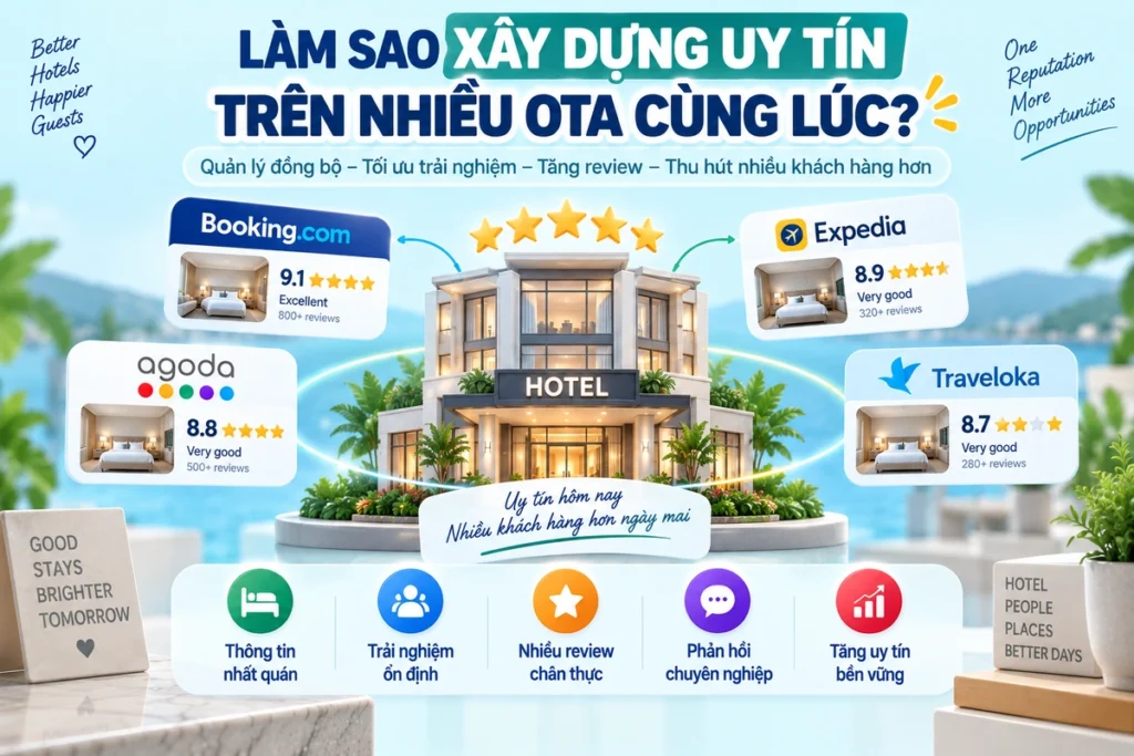 Làm Sao Xây Dựng Uy Tín Trên Nhiều OTA Cùng Lúc