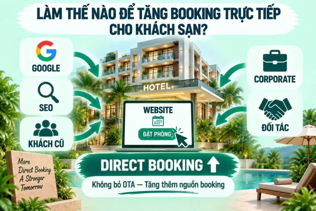 Làm Thế Nào Để Tăng Booking Trực Tiếp Cho Khách Sạn