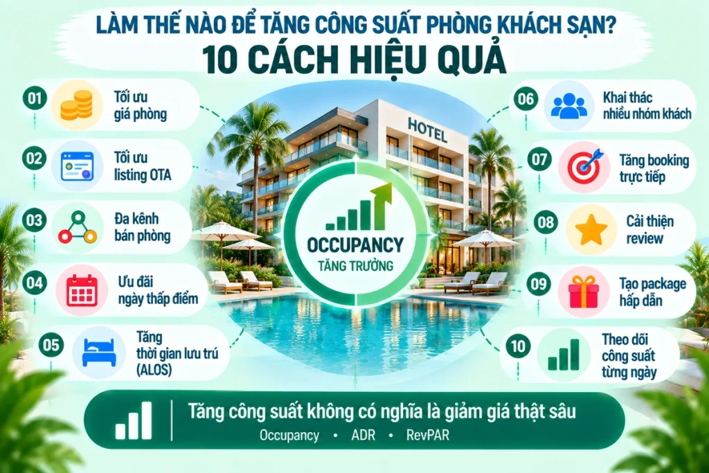 Làm Thế Nào Để Tăng Công Suất Phòng Khách Sạn 10 Cách Hiệu Quả