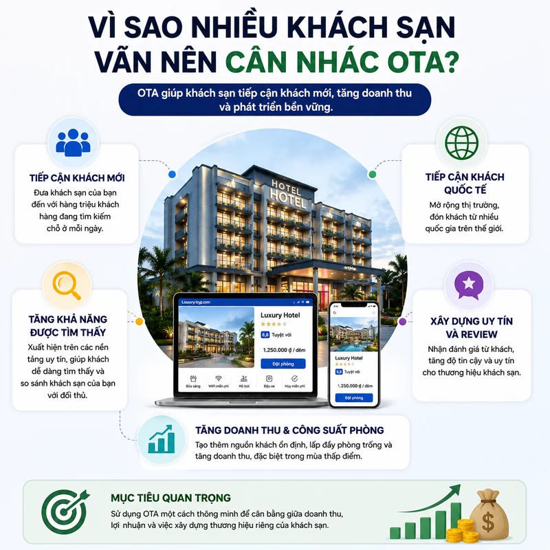 Lợi ích của OTA đối với khách sạn