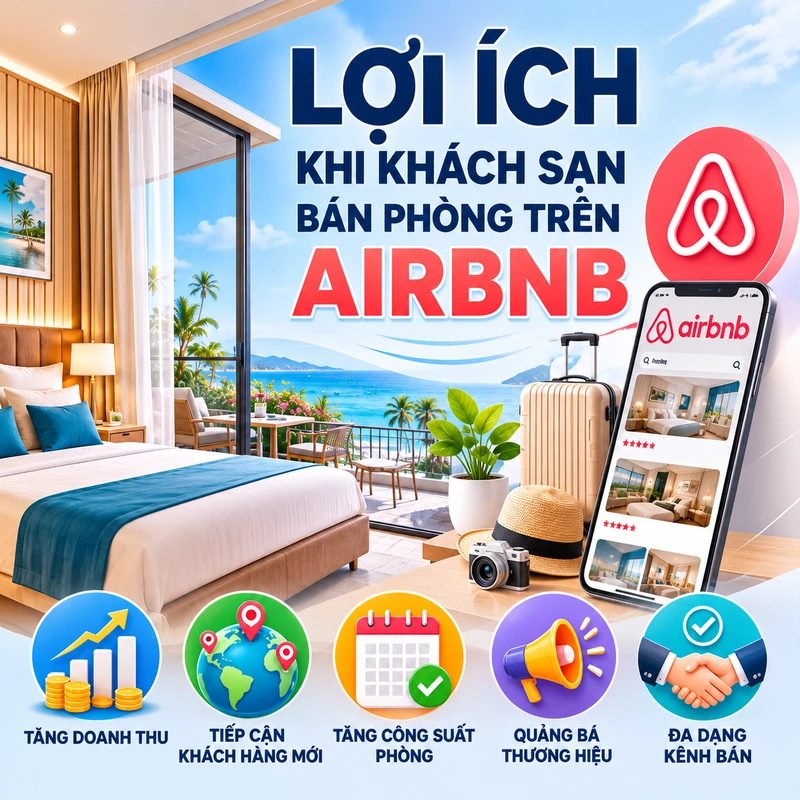 Lợi ích khi khách sạn bán phòng trên Airbnb