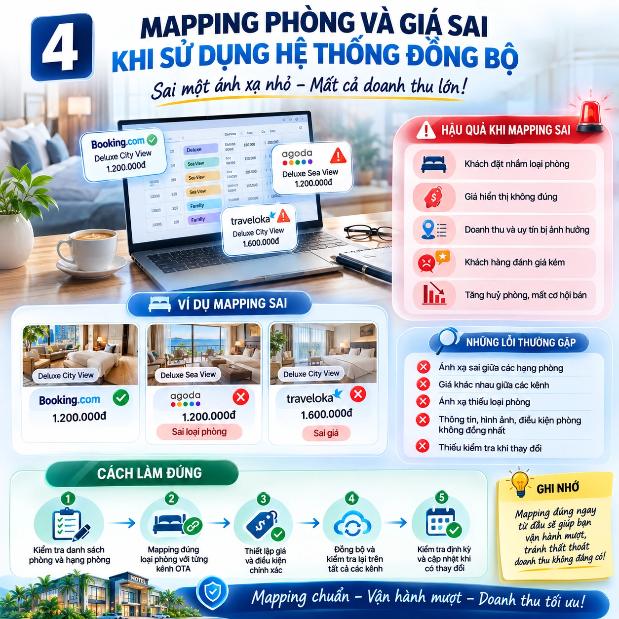 Mapping phòng và giá sai khi sử dụng hệ thống đồng bộ v2