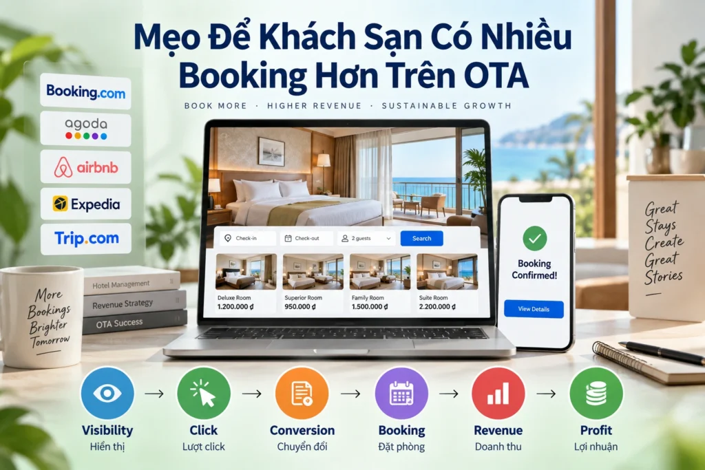 Mẹo Để Khách Sạn Có Nhiều Booking Hơn Trên OTA