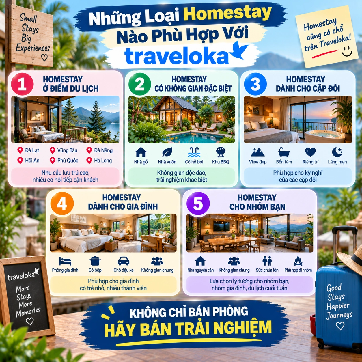 Những Loại Homestay Nào Phù Hợp Với Traveloka