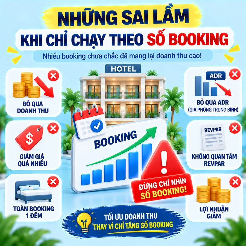 Những Sai Lầm Khi Chỉ Chạy Theo Số Booking