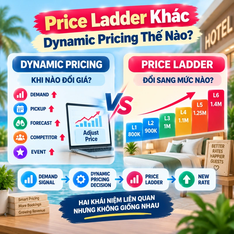 Price Ladder Khác Dynamic Pricing Thế Nào