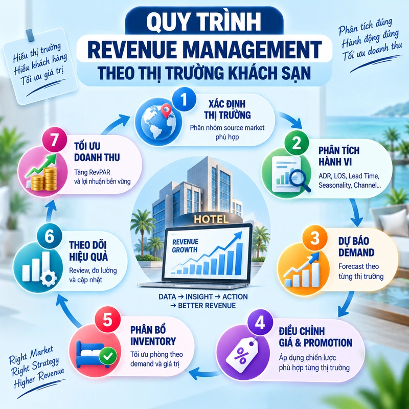 Quy Trình Revenue Management Theo Thị Trường Khách Sạn
