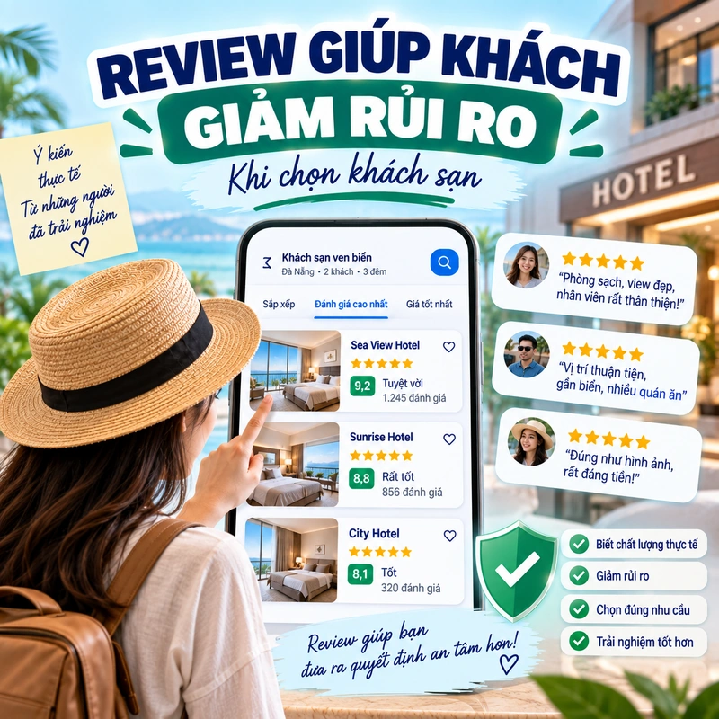 Review Giúp Khách Giảm Rủi Ro Khi Chọn Khách Sạn