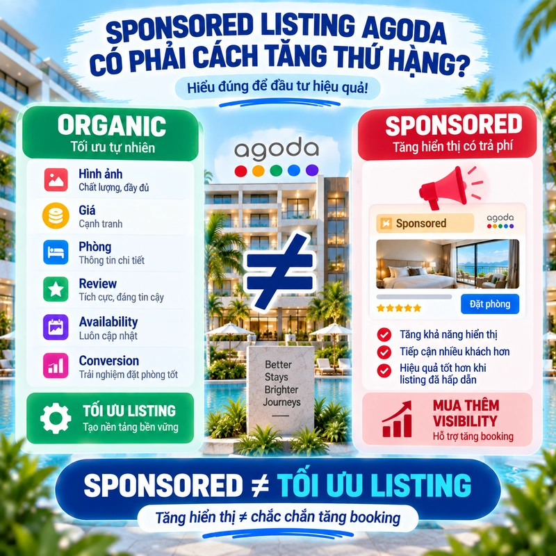 Sponsored Listing Agoda Có Phải Cách Tăng Thứ Hạng