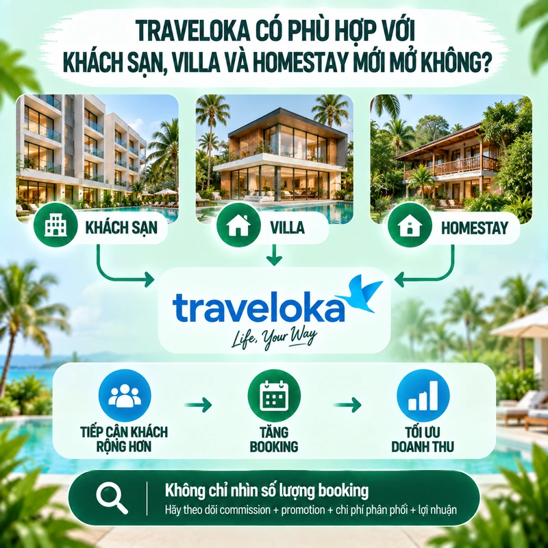 Traveloka Có Phù Hợp Với Khách Sạn Villa Và Homestay Mới Mở Không