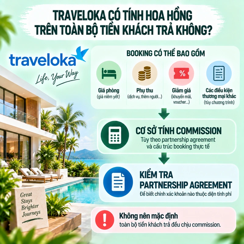 Traveloka Có Tính Hoa Hồng Trên Toàn Bộ Tiền Khách Trả Không