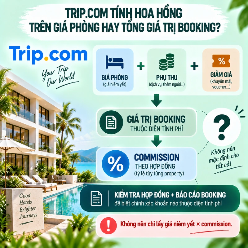 Trip.com Tính Hoa Hồng Trên Giá Phòng Hay Tổng Giá Trị Booking