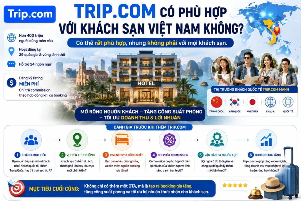 Trip.com có phù hợp với khách sạn Việt Nam không