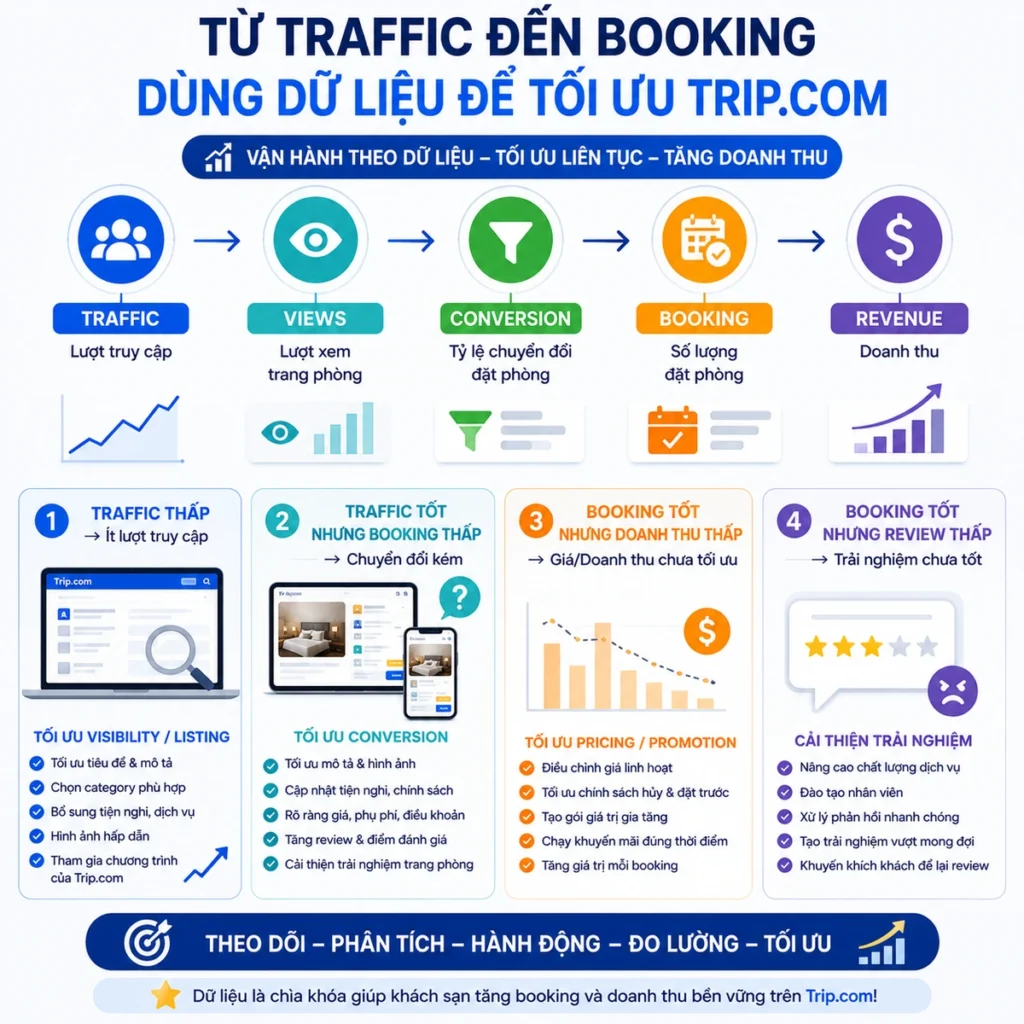Từ Traffic đến Booking dùng dữ liệu để tối ưu Trip
