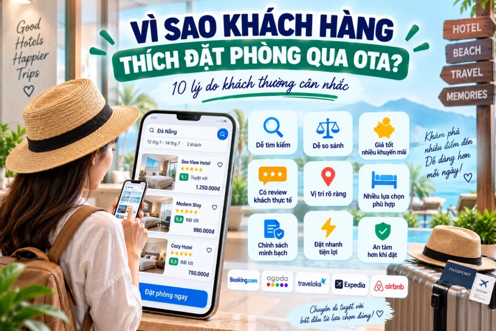 Vì Sao Khách Hàng Thích Đặt Phòng Qua OTA
