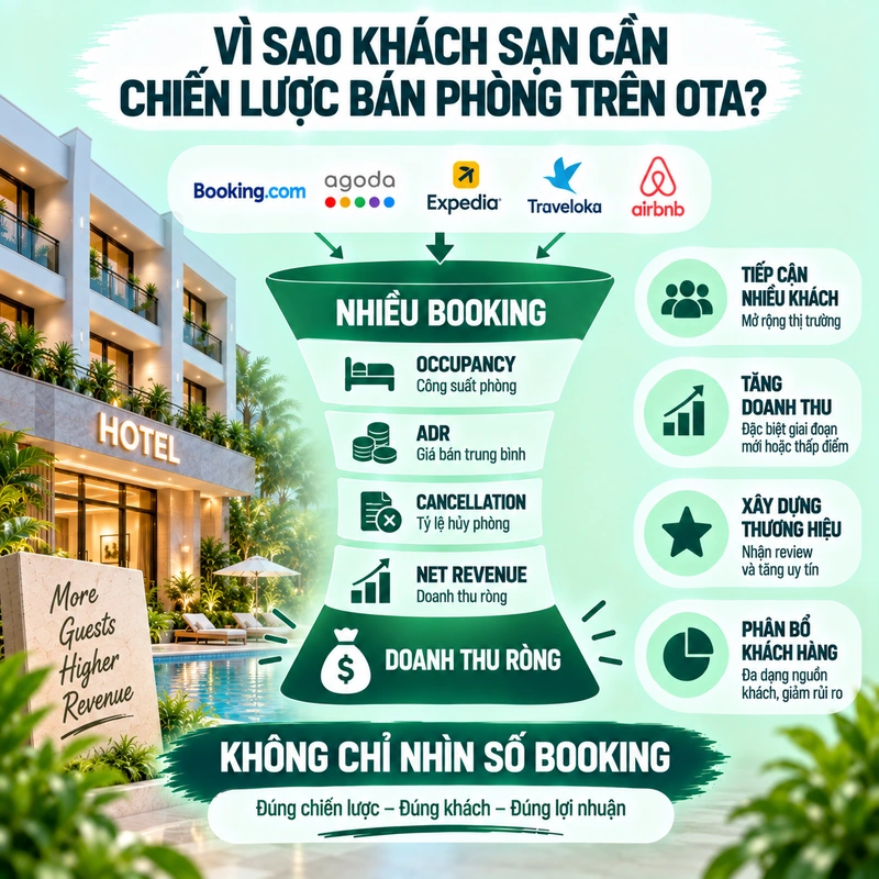 Vì Sao Khách Sạn Cần Chiến Lược Bán Phòng Trên OTA
