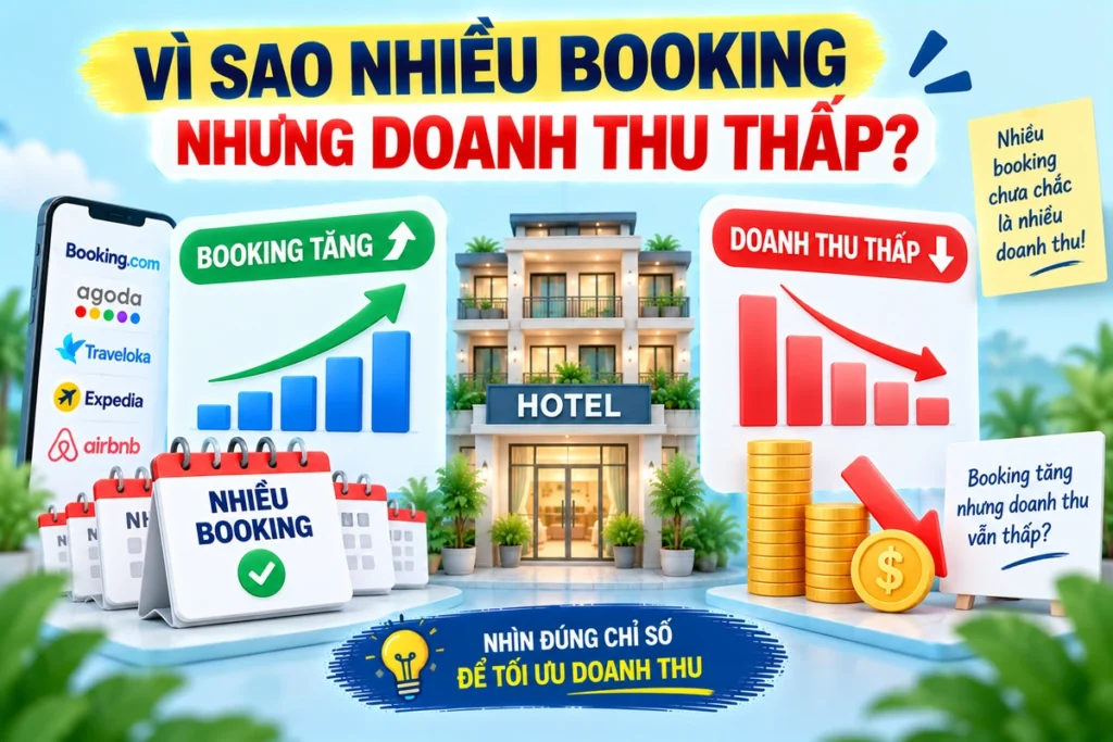 Vì Sao Nhiều Booking Nhưng Doanh Thu Thấp