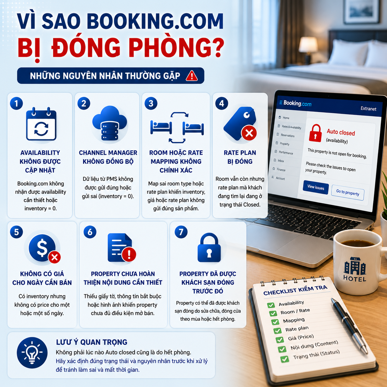 Vì sao Booking.com bị đóng phòng