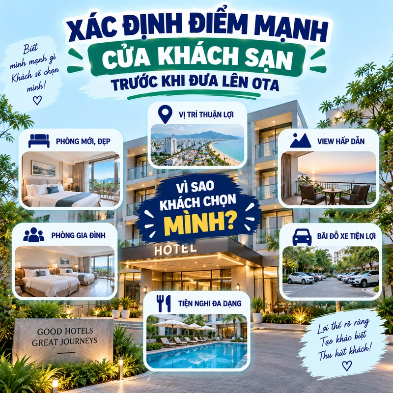 Xác Định Điểm Mạnh Của Khách Sạn Trước Khi Đưa Lên OTA