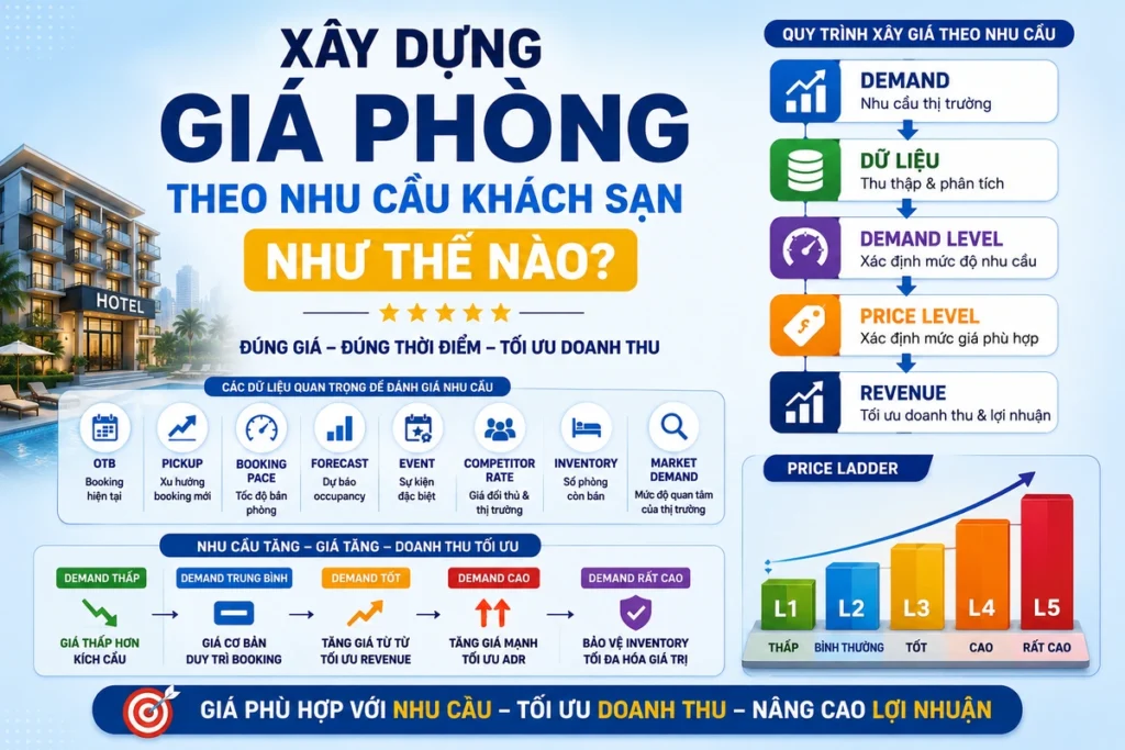 Xây dựng giá phòng theo nhu cầu khách sạn như thế nào