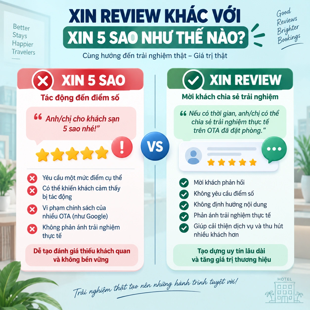 Xin Review Khác Với Xin 5 Sao Như Thế Nào