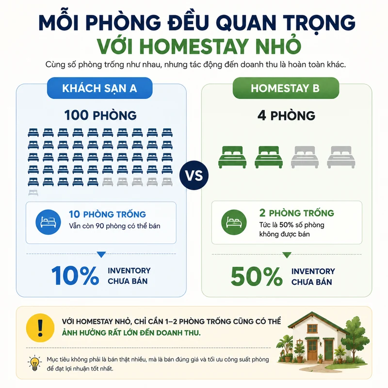 homestay nhỏ mỗi phòng đều quan trọng