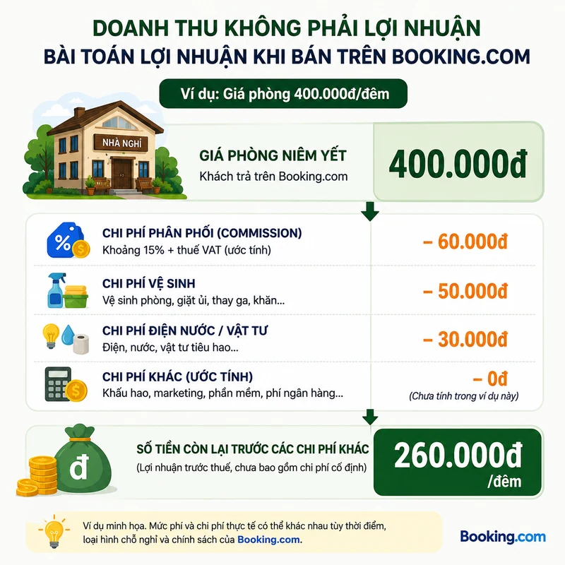 Booking giúp nhà nghỉ kiếm thêm khách hàng