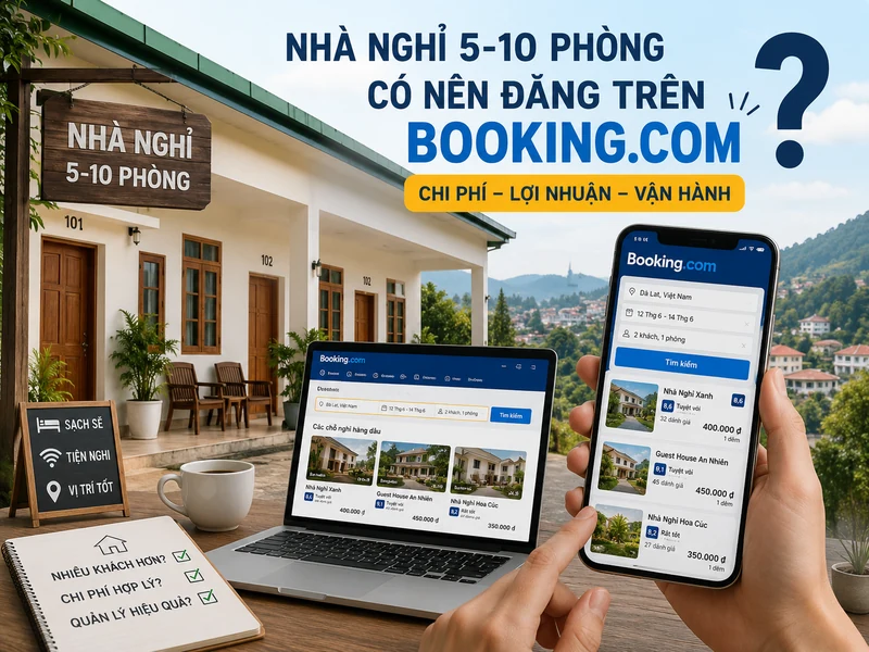 Nhà nghỉ ít phòng có nên đăng ký booking 