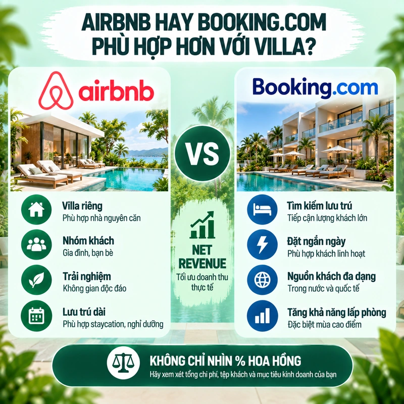 Airbnb Hay Booking.com Phù Hợp Hơn Với Villa